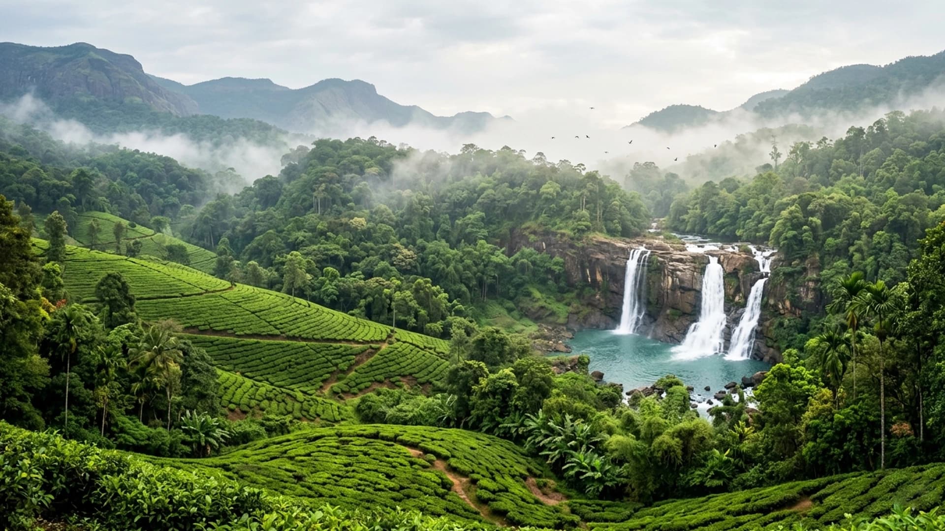 Coorg — Plantations, forests, waterfalls.
