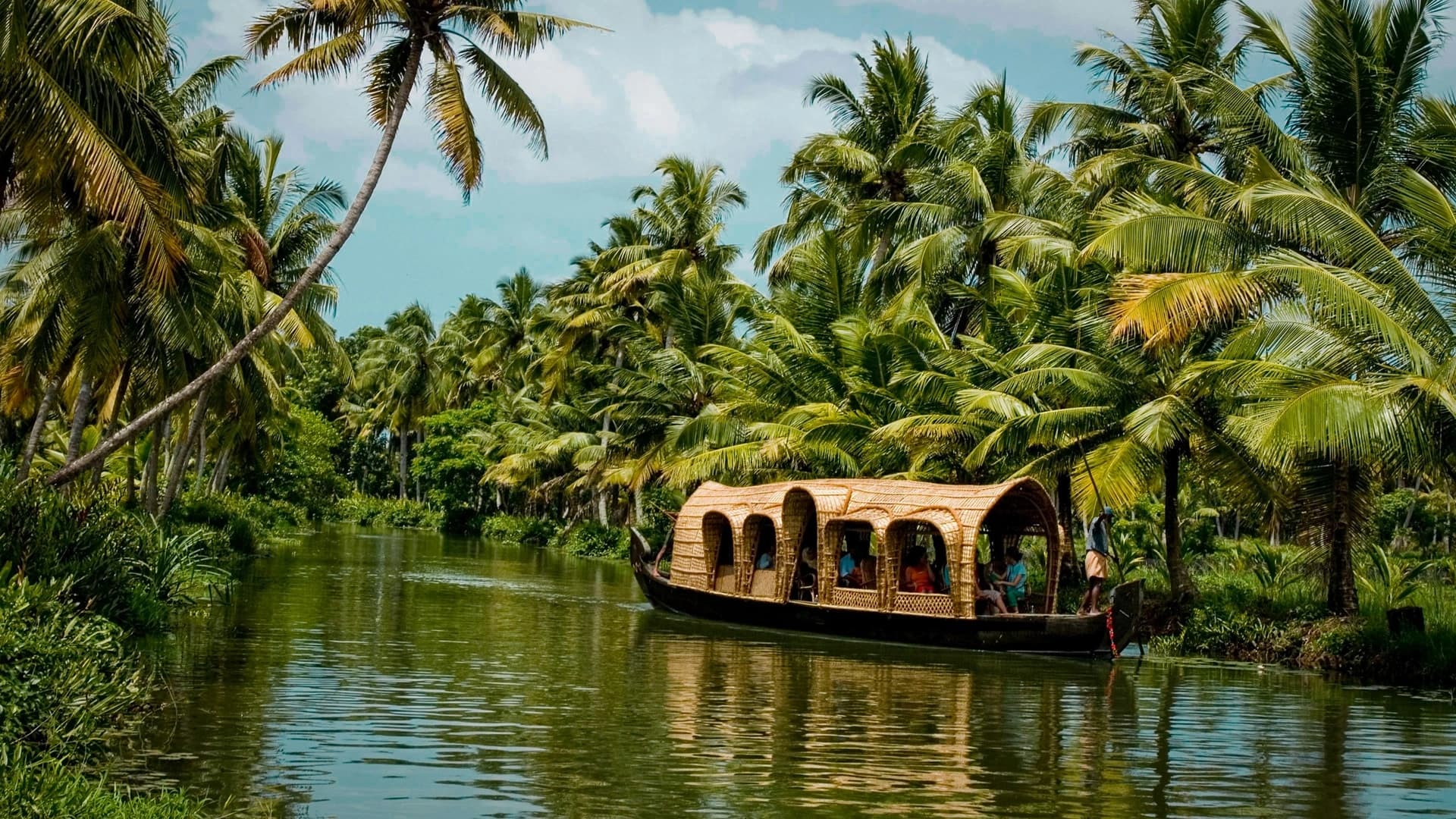 Kerala — Backwaters, hill stations, coasts.