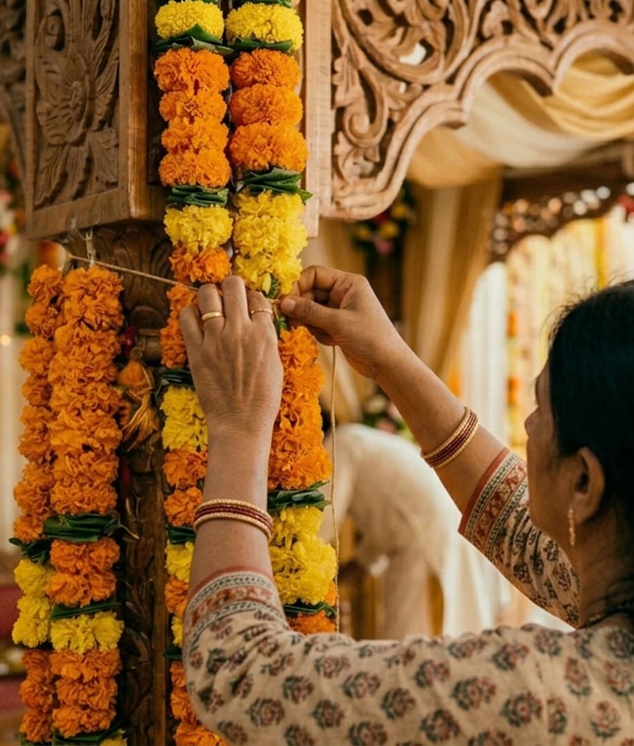 A photographer's hands framing a shot through a camera, soft evening light.